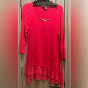 Peach colored dressy blouse, worn once and dry cleaned